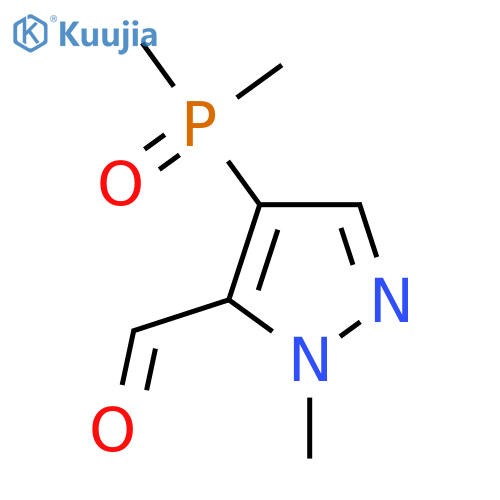 4-(Dimethylphosphoryl)-1-methyl-1h-pyrazole-5-carbaldehyde structure