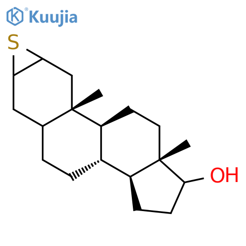 Androstan-17-ol,2,3-epithio-, (2a,3a,5a,17b)- structure