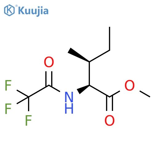 Isoleucine, N-(trifluoroacetyl)-, methyl ester structure