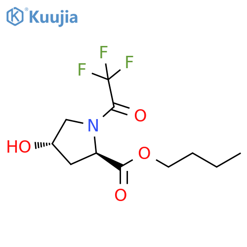 D-Proline, 4-hydroxy-1-(trifluoroacetyl)-, butyl ester, (4S)-rel- structure