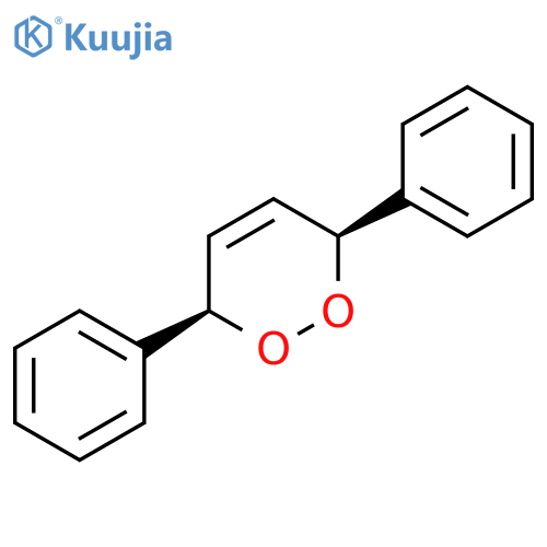 1,2-Dioxin, 3,6-dihydro-3,6-diphenyl-, (3R,6S)-rel- structure