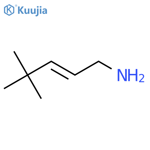 (2E)-4,4-dimethylpent-2-en-1-amine structure