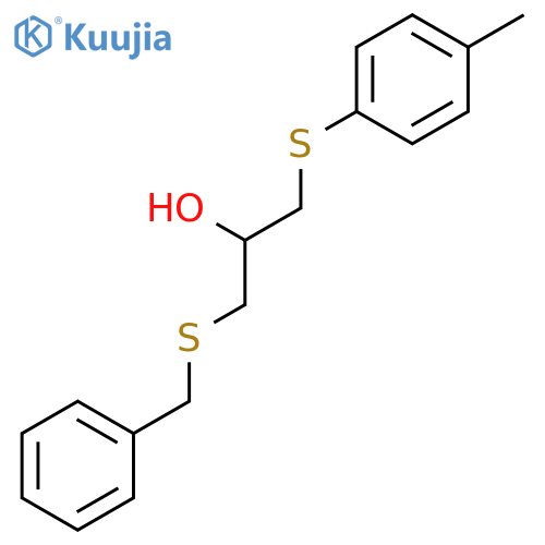 2-Propanol, 1-[(4-methylphenyl)thio]-3-[(phenylmethyl)thio]- structure