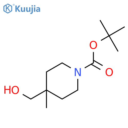 1-Boc-4-(hydroxymethyl)-4-methyl-piperidine structure