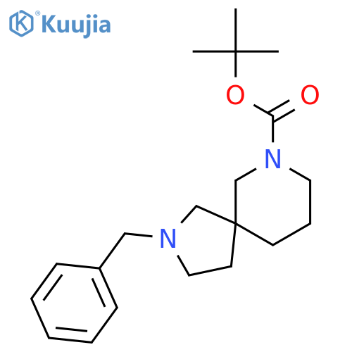 tert-butyl 2-benzyl-2,7-diazaspiro[4.5]decane-7-carboxylate structure