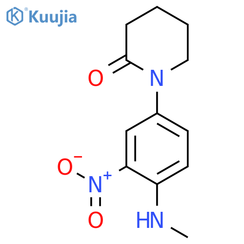 2-Piperidinone, 1-[4-(methylamino)-3-nitrophenyl]- structure