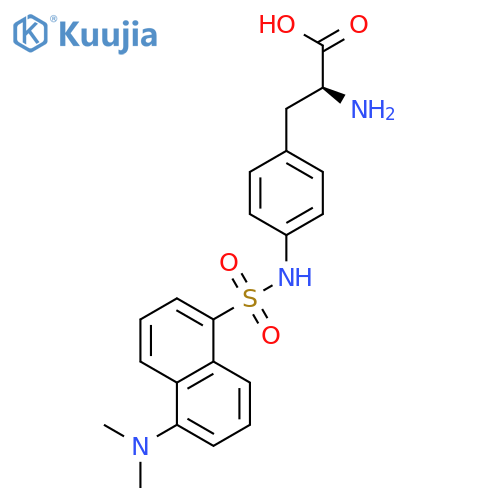 4-{[5-(Dimethylamino)naphthalene-1-sulfonyl]amino}-L-phenylalanine structure