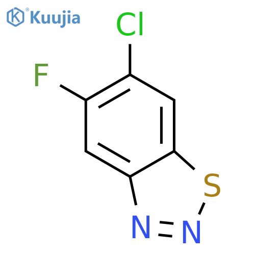 1,2,3-Benzothiadiazole, 6-chloro-5-fluoro- structure