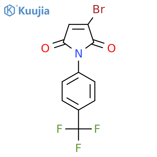 3-bromo-1-4-(trifluoromethyl)phenyl-2,5-dihydro-1H-pyrrole-2,5-dione structure
