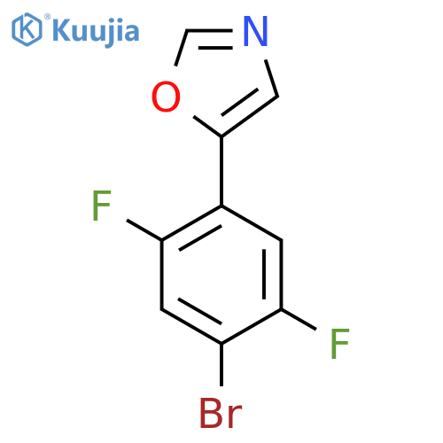 5-(4-Bromo-2,5-difluorophenyl)oxazole structure