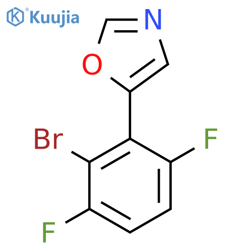 5-(2-Bromo-3,6-difluorophenyl)oxazole structure