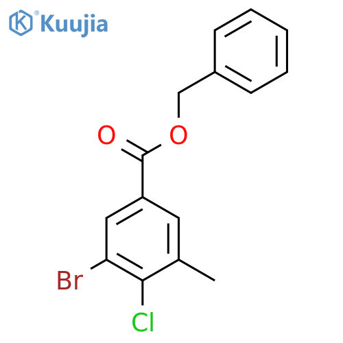 Benzyl 3-bromo-4-chloro-5-methylbenzoate structure