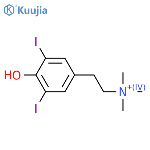 2-(4-Hydroxy-3,5-diiodophenyl)ethylamine; N,N,N-Tri-Me structure