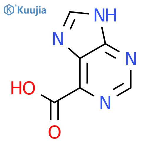 9H-purine-6-carboxylic acid structure