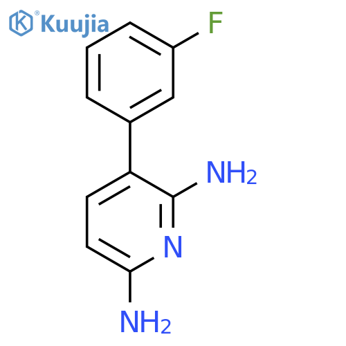 3-(3-Fluorophenyl)pyridine-2,6-diamine structure