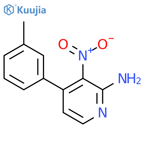 3-Nitro-4-(m-tolyl)pyridin-2-amine structure