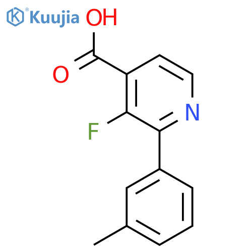 3-Fluoro-2-(m-tolyl)isonicotinic acid structure