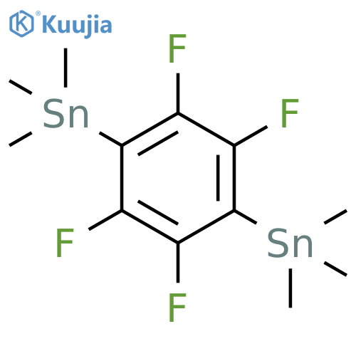 2,3,5,6-Tetrafluoro-1,4-bis(trimethylstannyl)benzene structure
