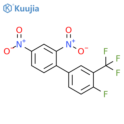 4-(2,4-dinitrophenyl)-1-fluoro-2-(trifluoromethyl)benzene structure