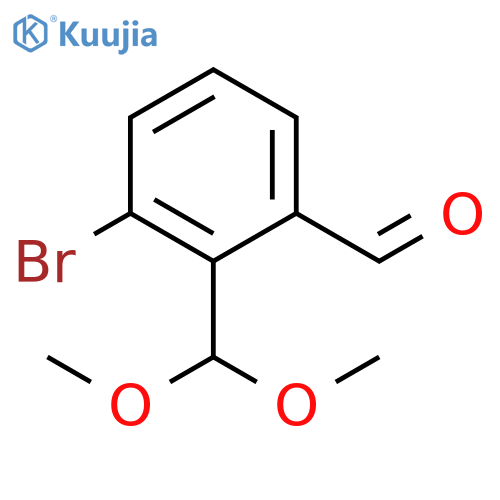 3-Bromo-2-(dimethoxymethyl)benzaldehyde structure