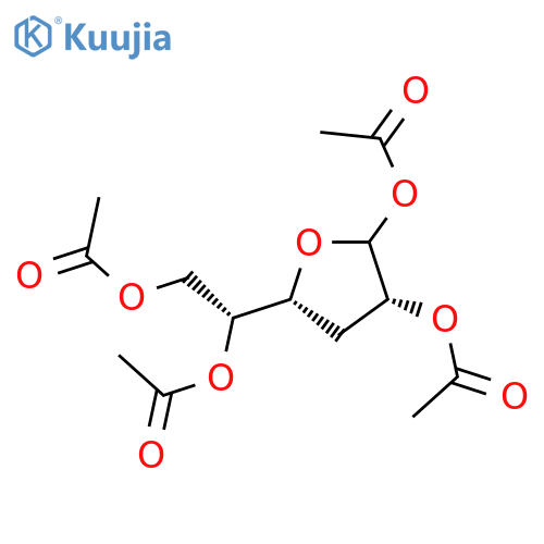 [(2R)-2-Acetyloxy-2-[(2R,4R)-4,5-diacetyloxyoxolan-2-yl]ethyl] acetate structure