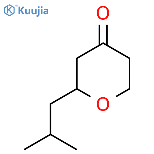 2-(2-Methylpropyl)oxan-4-one structure
