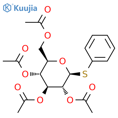 (2R,3R,4S,5R,6S)-2-(Acetoxymethyl)-6-(phenylthio)tetrahydro-2H-pyran-3,4,5-triyl Triacetate structure
