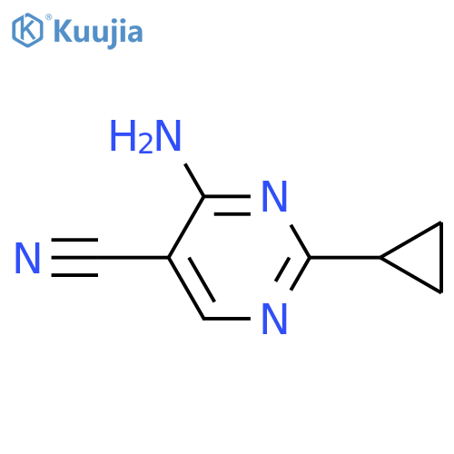4-amino-2-cyclopropylpyrimidine-5-carbonitrile structure