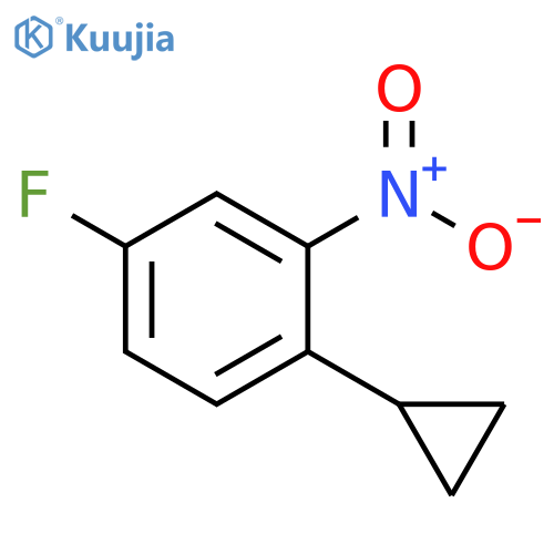1-Cyclopropyl-4-fluoro-2-nitrobenzene structure