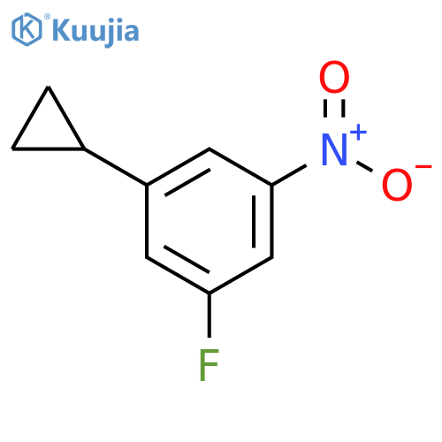 1-Cyclopropyl-3-fluoro-5-nitrobenzene structure