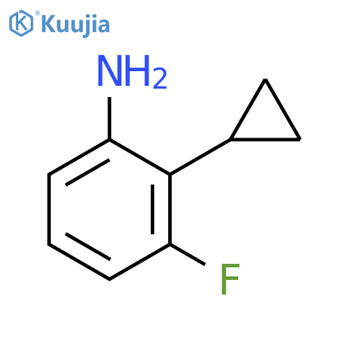 2-Cyclopropyl-3-fluoroaniline structure