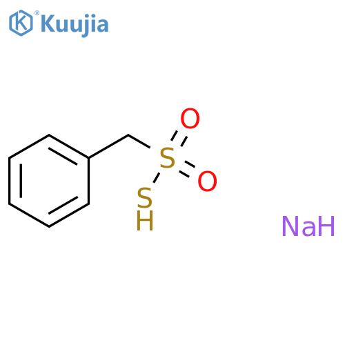 Benzenemethanesulfonothioic acid, sodium salt (1:1) structure
