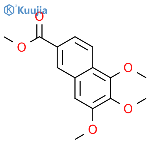 2-Naphthalenecarboxylic acid, 5,6,7-trimethoxy-, methyl ester structure