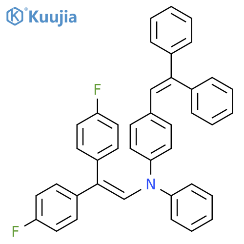 Benzenamine,N-[2,2-bis(4-fluorophenyl)ethenyl]-4-(2,2-diphenylethenyl)-N-phenyl- structure