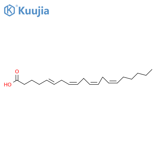 5(E),8(Z),11(Z),14(Z)-Eicosatetraenoic acid structure