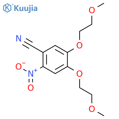 4,5-Bis(2-methoxyethoxy)-2-nitrobenzonitrile structure