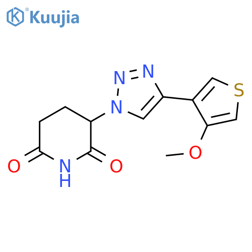2,6-Piperidinedione, 3-[4-(4-methoxy-3-thienyl)-1H-1,2,3-triazol-1-yl]- structure