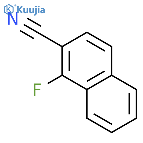 1-fluoronaphthalene-2-carbonitrile structure