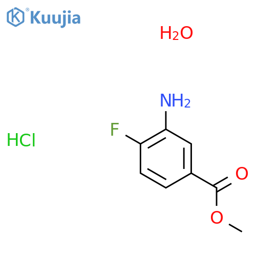 Methyl 3-amino-4-fluorobenzoate hydrochloride hydrate structure