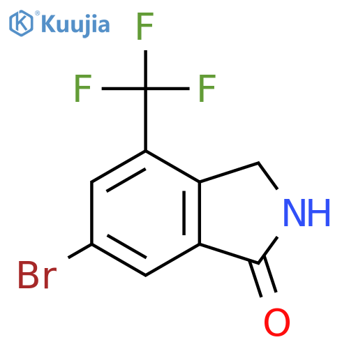 6-Bromo-4-(trifluoromethyl)isoindolin-1-one structure