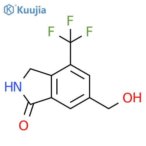 6-(Hydroxymethyl)-4-(trifluoromethyl)isoindolin-1-one structure