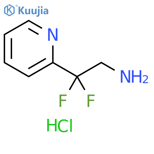 2,2-difluoro-2-(pyridin-2-yl)ethan-1-amine hydrochloride structure