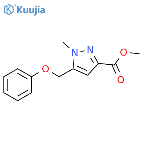 1H-Pyrazole-3-carboxylic acid, 1-methyl-5-(phenoxymethyl)-, methyl ester structure