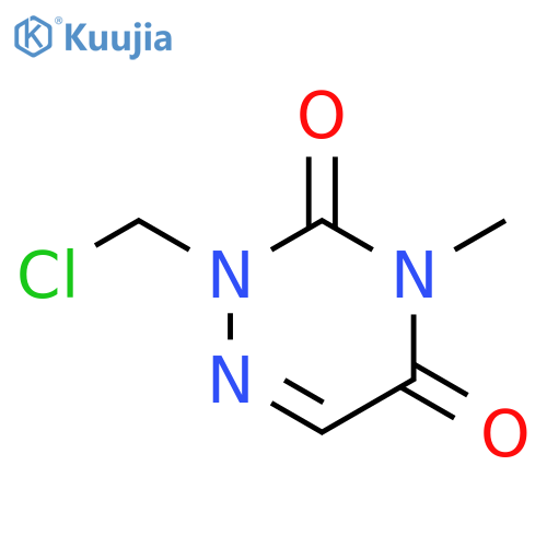 1,2,4-Triazine-3,5(2H,4H)-dione, 2-(chloromethyl)-4-methyl- structure