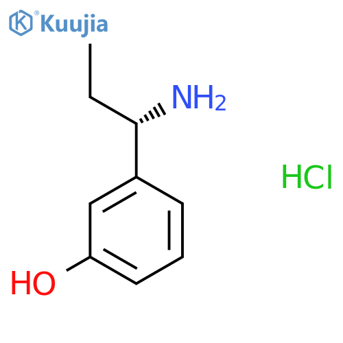 (S)-3-(1-Aminopropyl)phenol hydrochloride structure