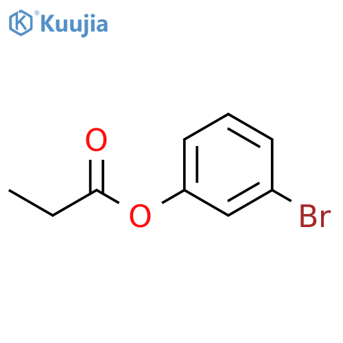 Phenol, 3-bromo-, 1-propanoate structure
