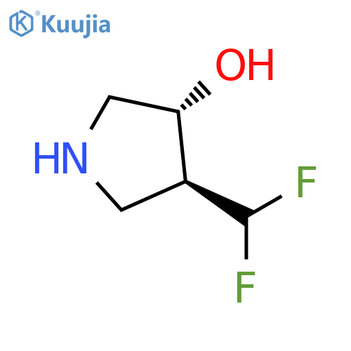 rac-(3R,4S)-4-(difluoromethyl)pyrrolidin-3-ol structure
