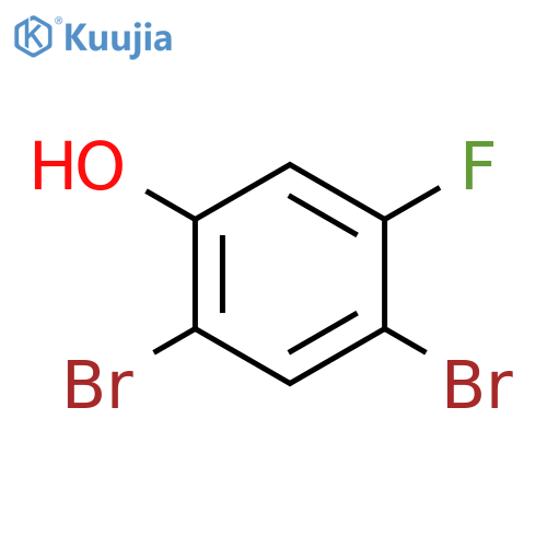 2,4-dibromo-5-fluorophenol structure