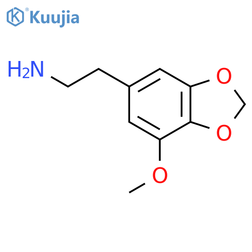 2-(7-methoxybenzo[d][1,3]dioxol-5-yl)ethanamine structure
