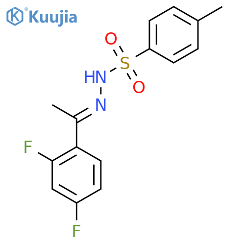 N-[(E)-1-(2,4-difluorophenyl)ethylideneamino]-4-methyl-benzenesulfonamide structure
